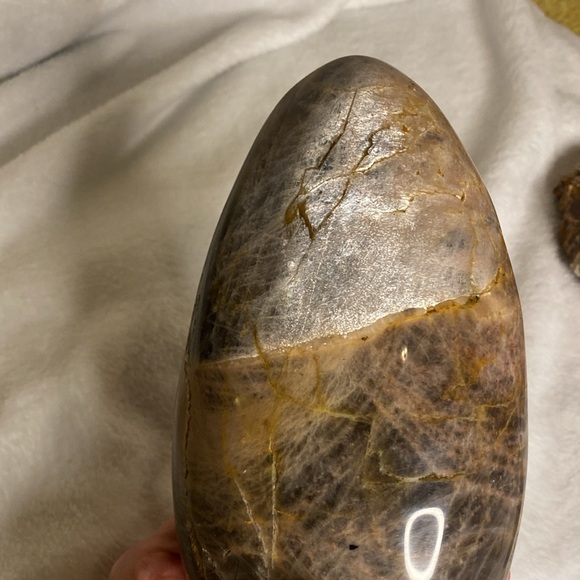 ✨ 3.4lbs (!) Large Black Moonstone Freeform | Smoky + Peach Flash | Feldspar ✨